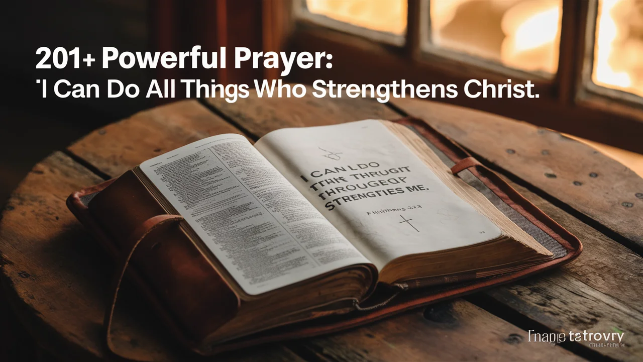 Powerful Prayer: I Can Do All Things Through Christ