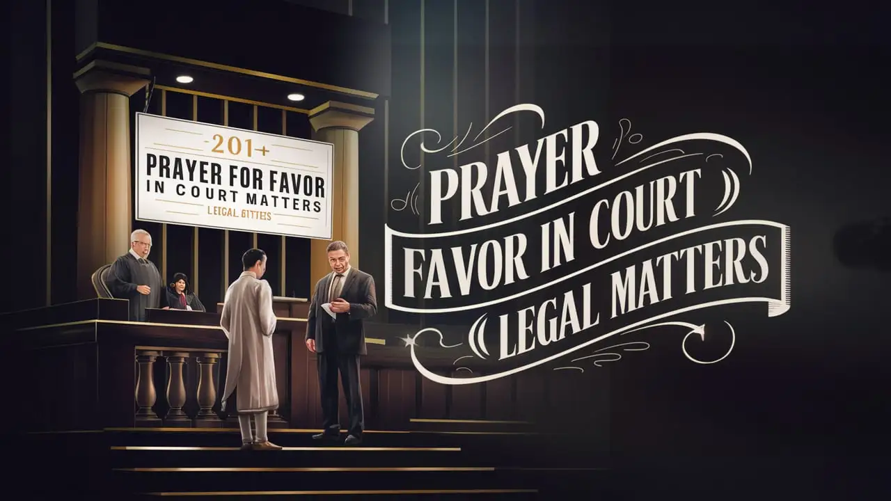 Prayer for Favor in Court Matters (Legal Battles)