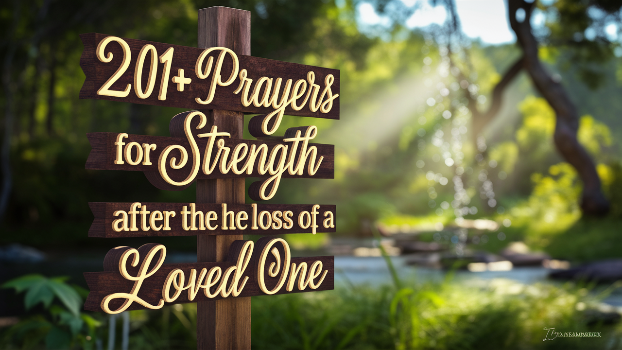 Prayers for Strength After The Loss Of A Loved One