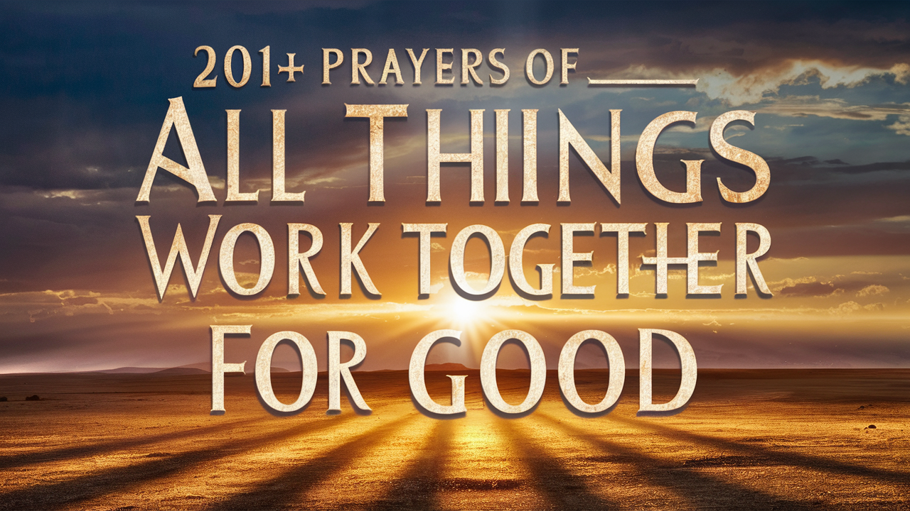 Prayers of All Things Work Together for Good