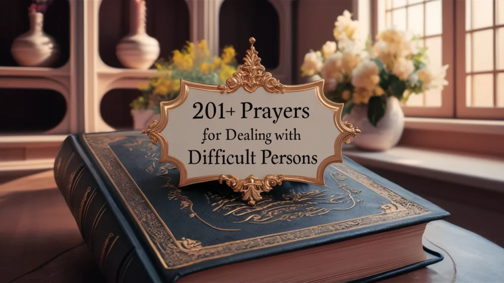 Prayers For Dealing With Difficult Persons