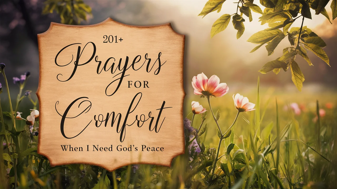 Prayers for Comfort: When I Need God’s Peace