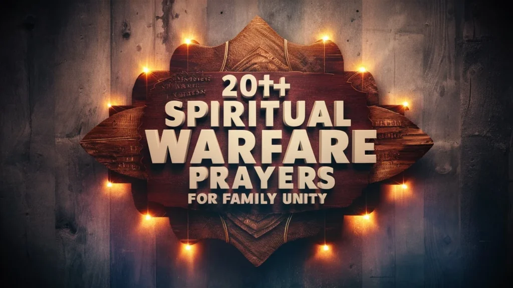 Spiritual Warfare Prayers For Family Unity