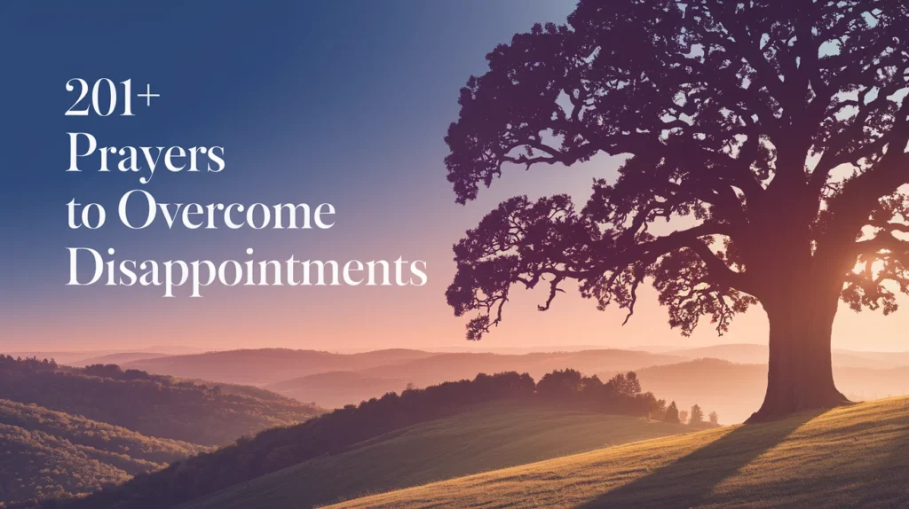 Prayers to Overcome Disappointments