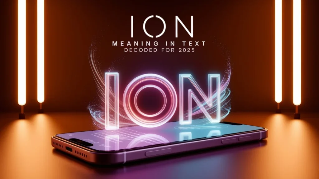 ION Meaning in Text Decoded