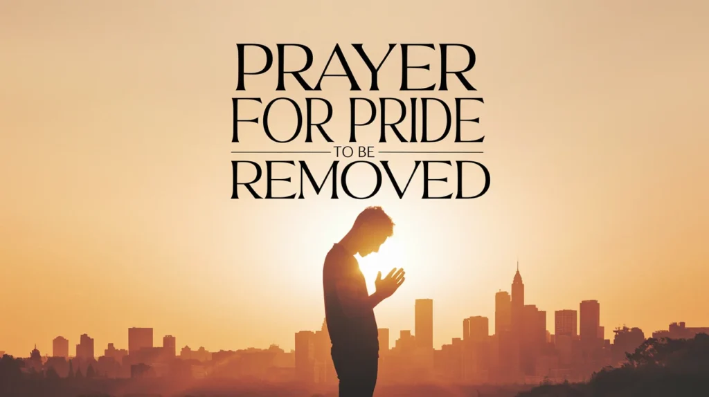 Prayer for Pride to Be Removed