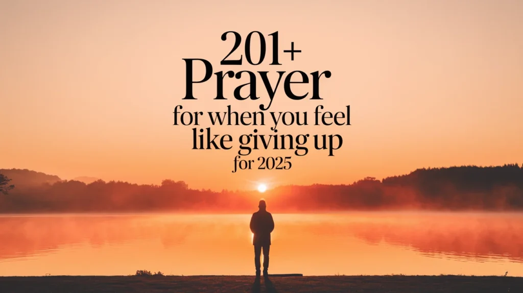 Prayer For When You Feel