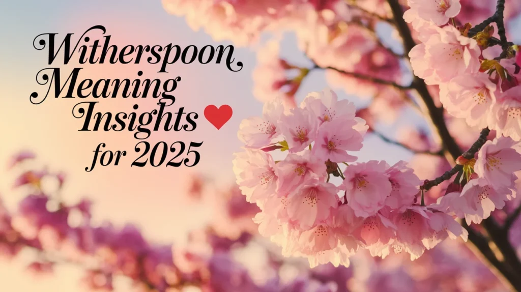 Witherspoon Meaning Insights