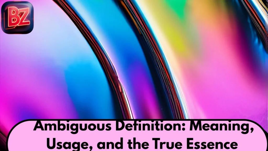 Ambiguous Definition: Meaning, Usage, and the True Essence